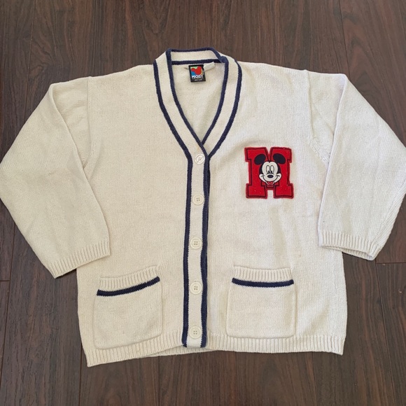 Disney Other - Vintage Disney Mickey Jerry Leigh varsity Cardigan